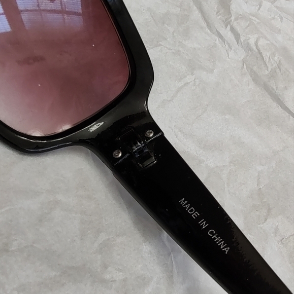 Blingy Rhinestone Embellished Plastic Wrap Sunglasses In Brown W/Pretty gold - Picture 9 of 12